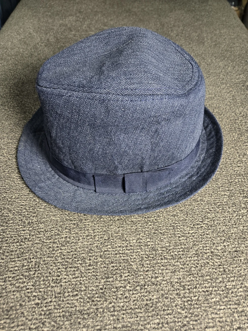 Boys Gymboree navy cotton blend bucket hat Fedora Hat